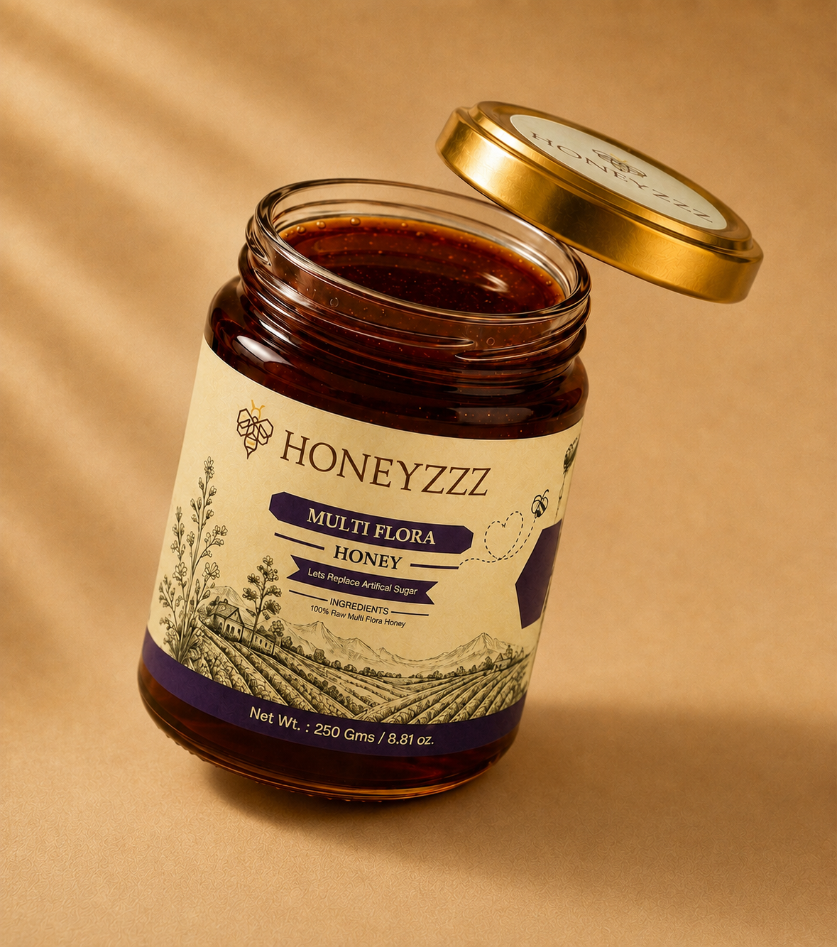 Multi Flora Natural Honey (Raw & Unfiltered) 500 gm - Image 2
